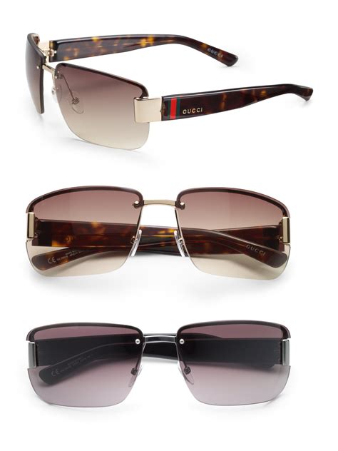 gucci rimless sunglasses men's|Gucci men sunglasses on sale.